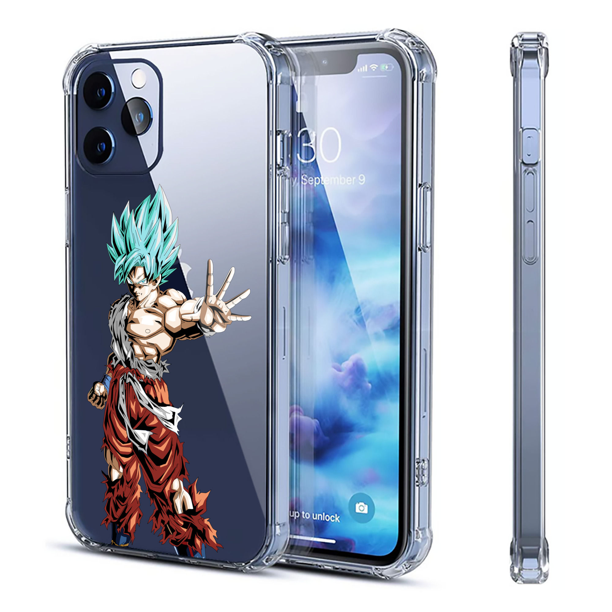 （画像用） ドラゴンボール 孫悟空（そん ごくう）Son Goku カカロット DRAGON BALL Kakarotto 【iPhone 12シリーズ対応】透明スマホケース（クリアソフトケース）